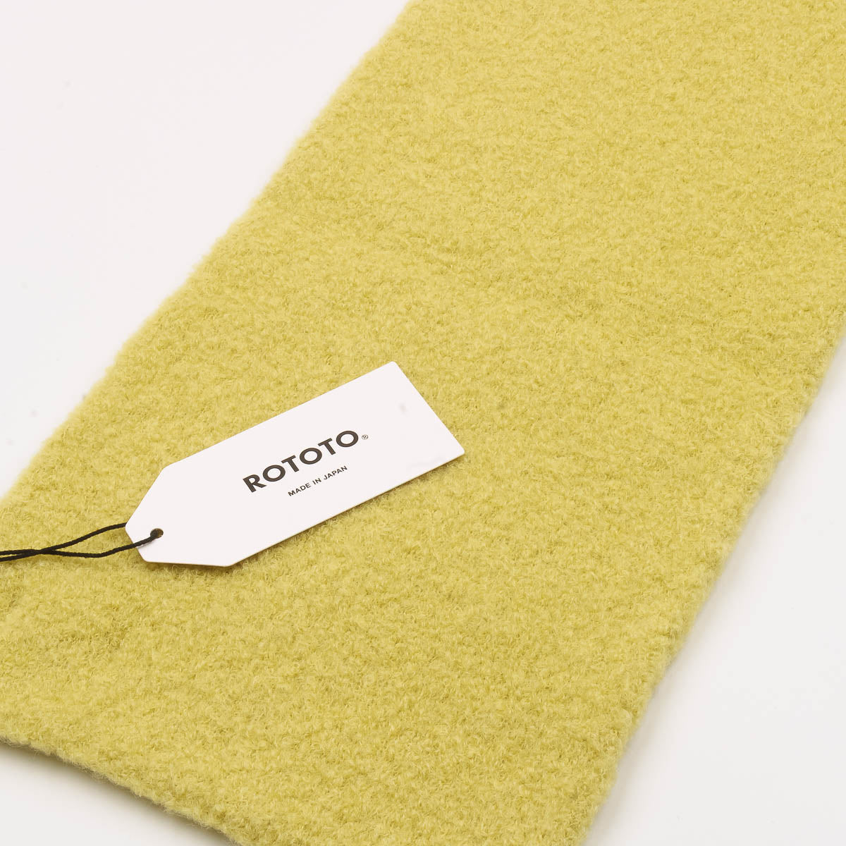 Alpaca Boucle Muffler Scarf - L.Yellow