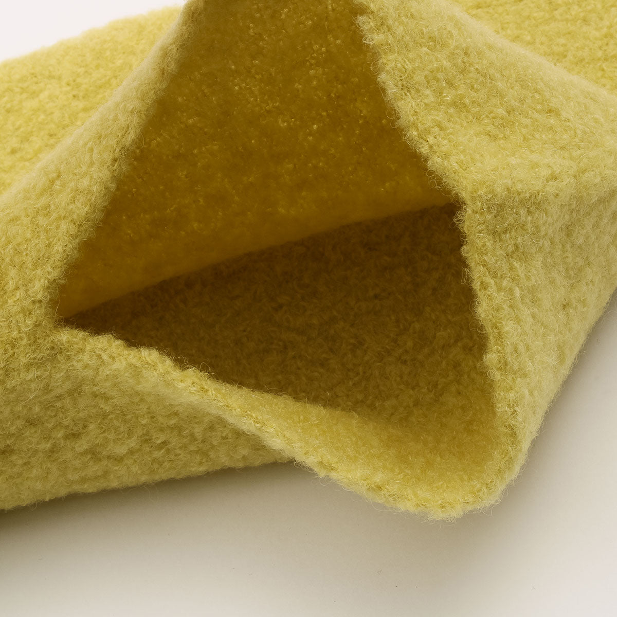 Alpaca Boucle Muffler Scarf - L.Yellow