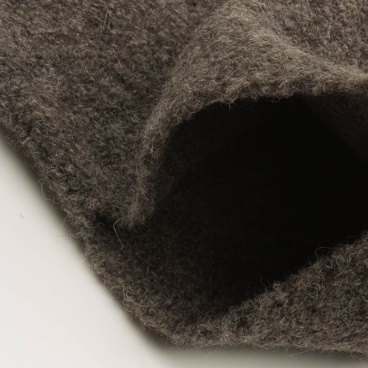 Alpaca Boucle Muffler Scarf - D.Gray