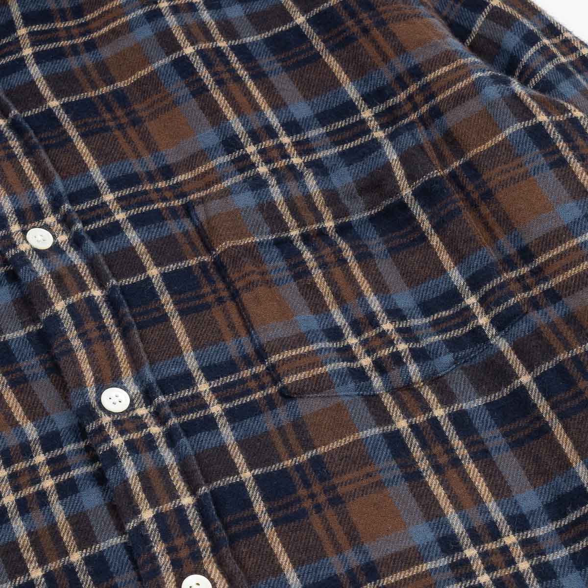 Paul Shirt 1029 - Double Face Brown & Blue (#01)