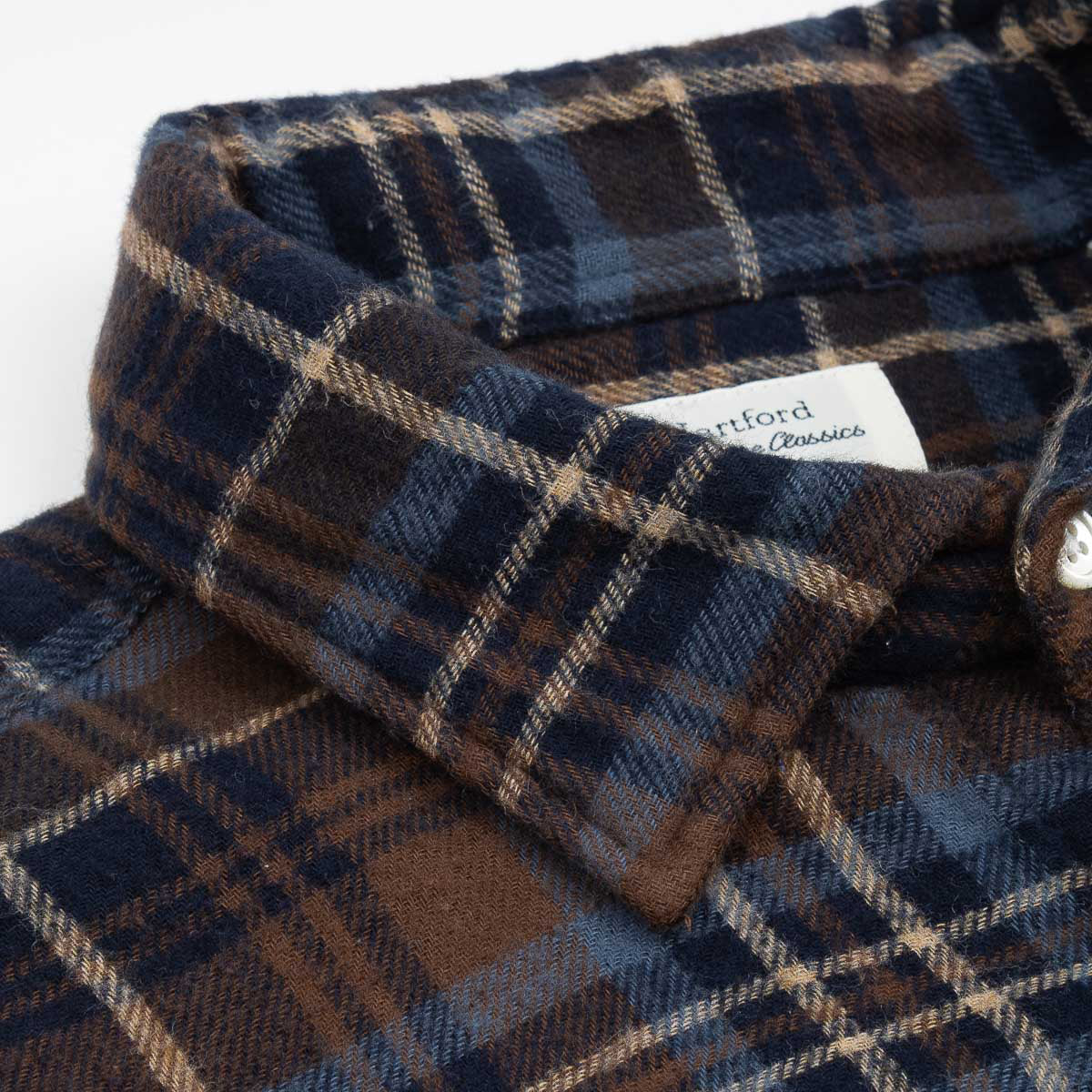 Paul Shirt 1029 - Double Face Brown & Blue (#01)