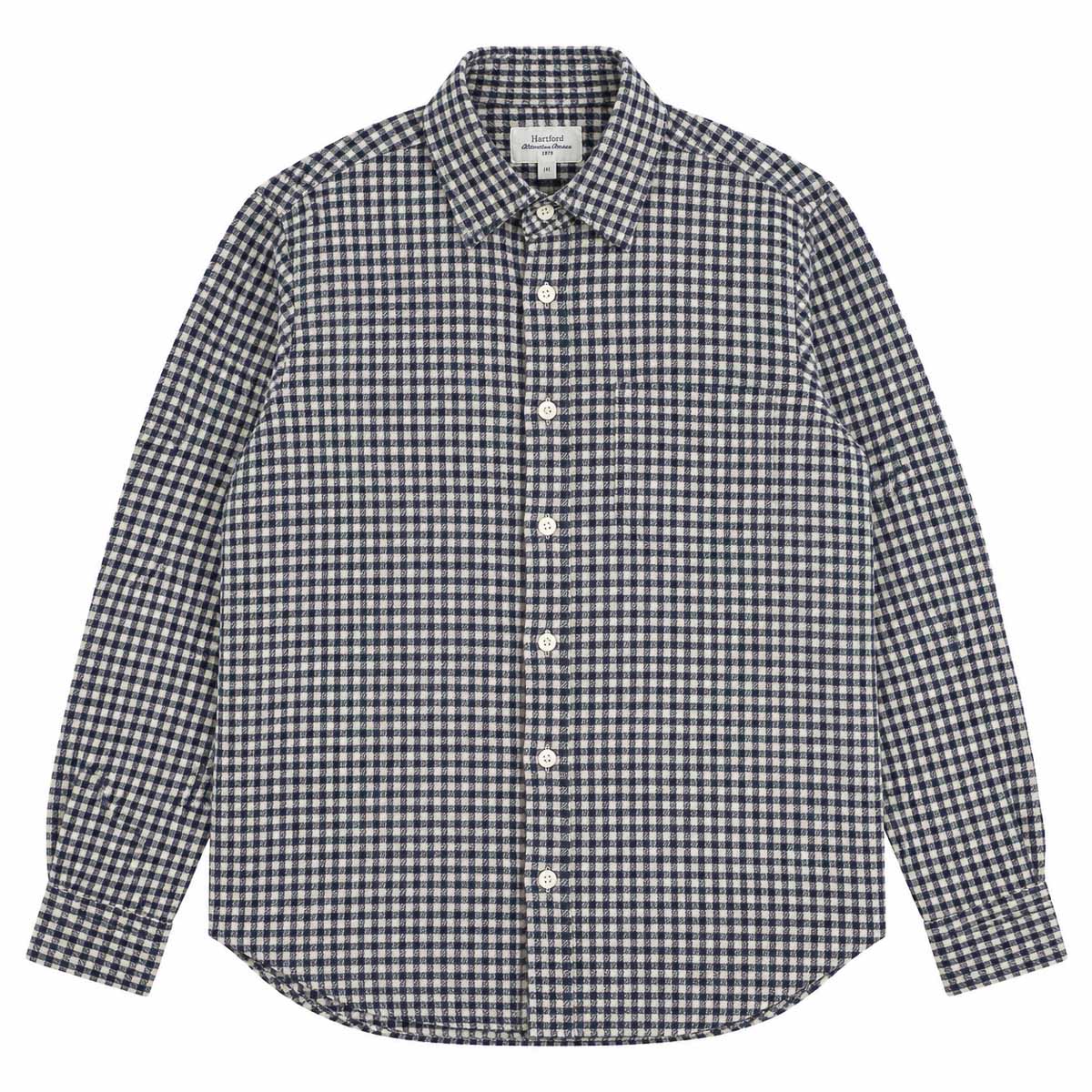 Paul Shirt 1019 - Navy Flannel (#01)
