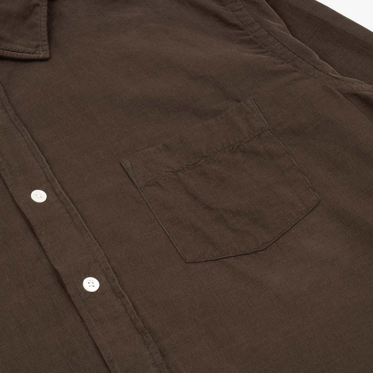 Paul Pat Shirt 1002 - Moka Babycord (#56)
