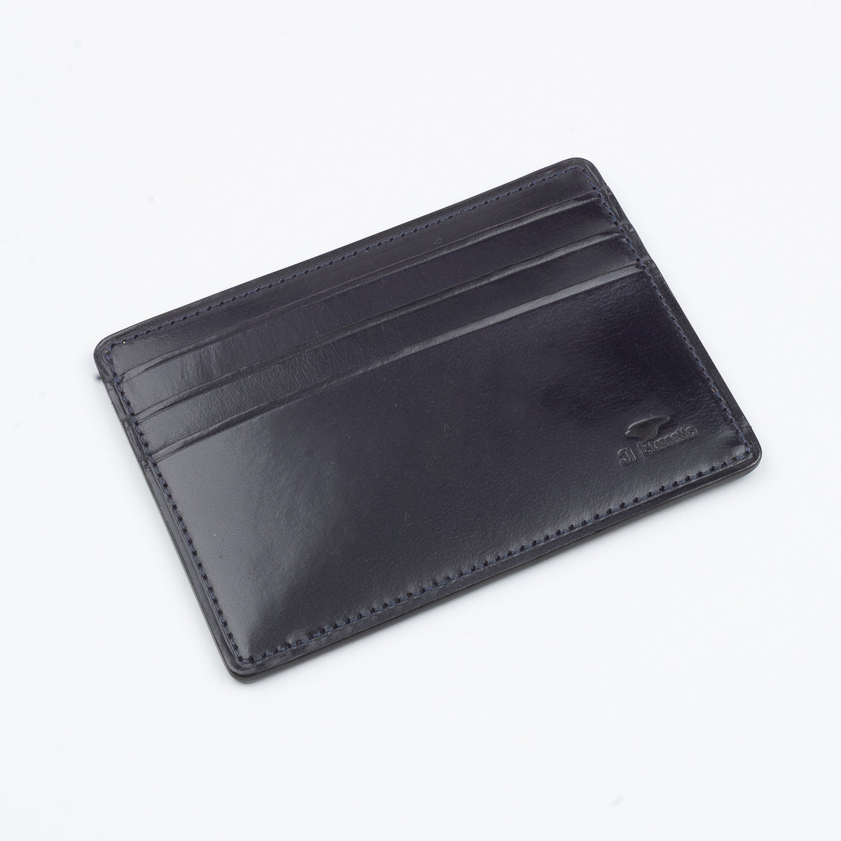 Open Side Card Holder - Navy Blue