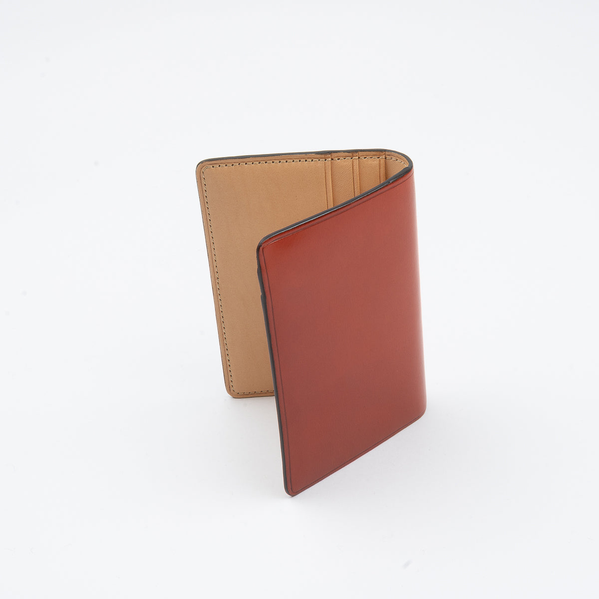 Bi-Fold Card Holder - Coral Red