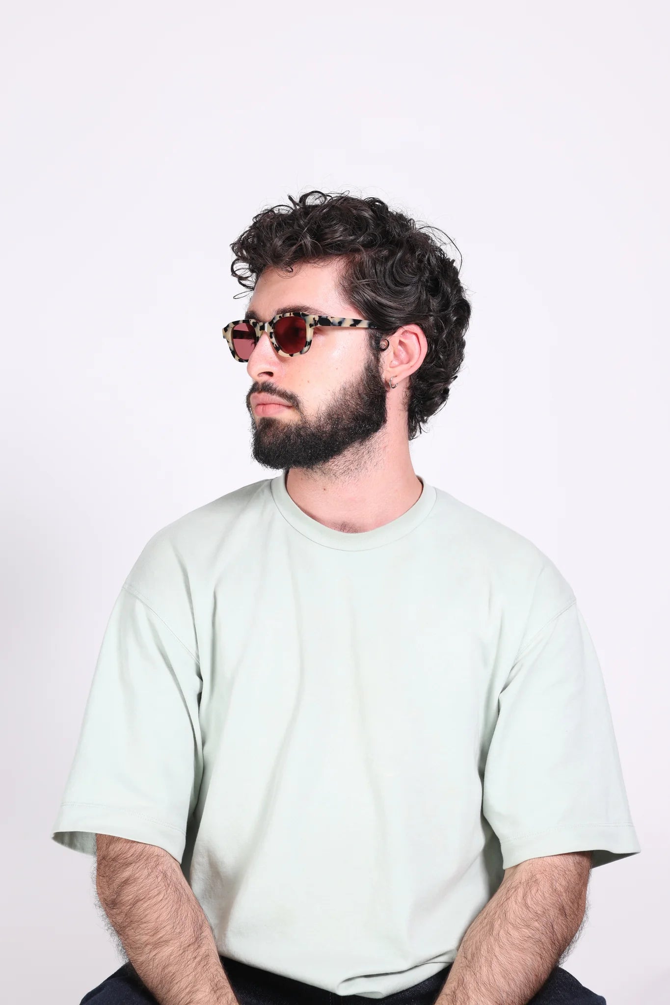 Julia E19 Sunglasses - Leopard Tortoiseshell & Pink Lens