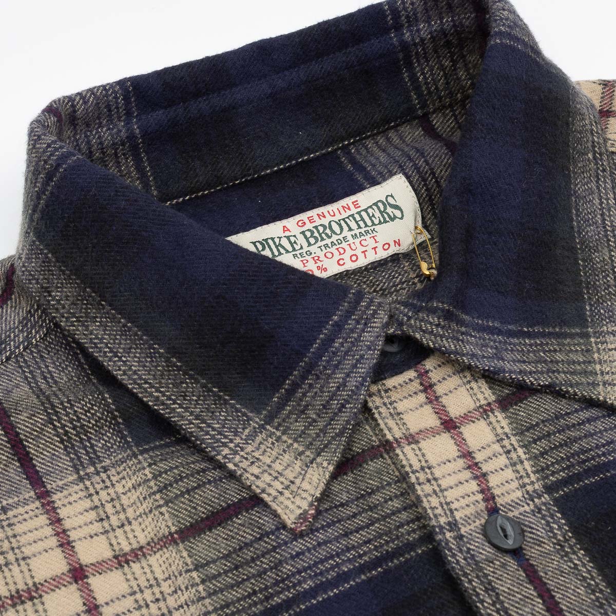 1937 Roamer Shirt - Blue/Beige Check Flannel
