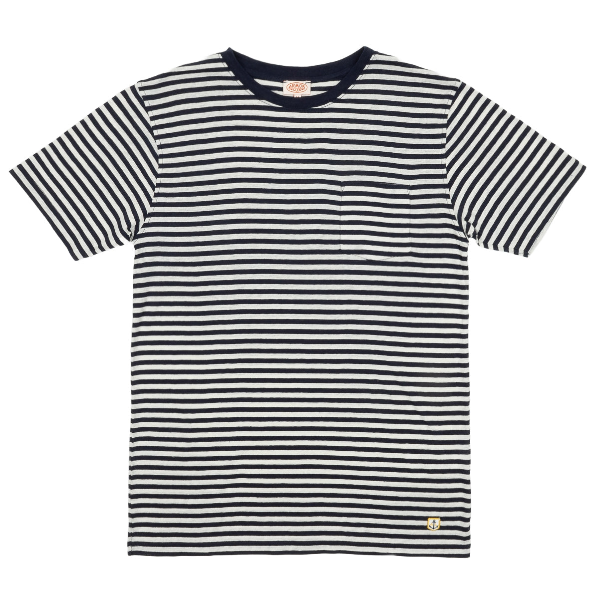 Striped Heritage T-Shirt - Marine Deep/Milk