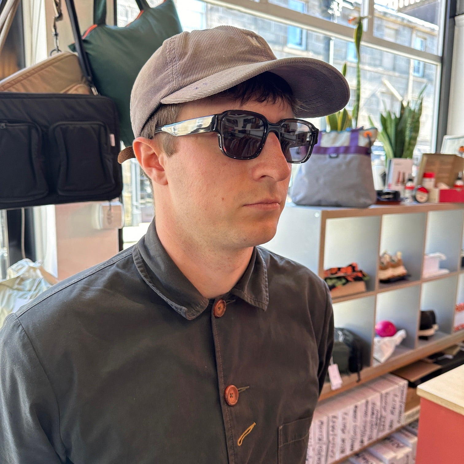 CED E13 Sunglasses - Smoked Crystal & Black Polarized Lens