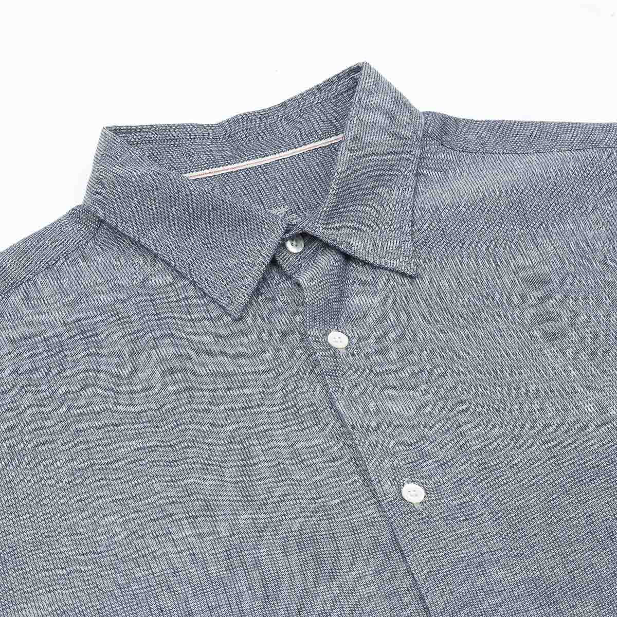 Matte Cotton Twill Shirt - Indigo