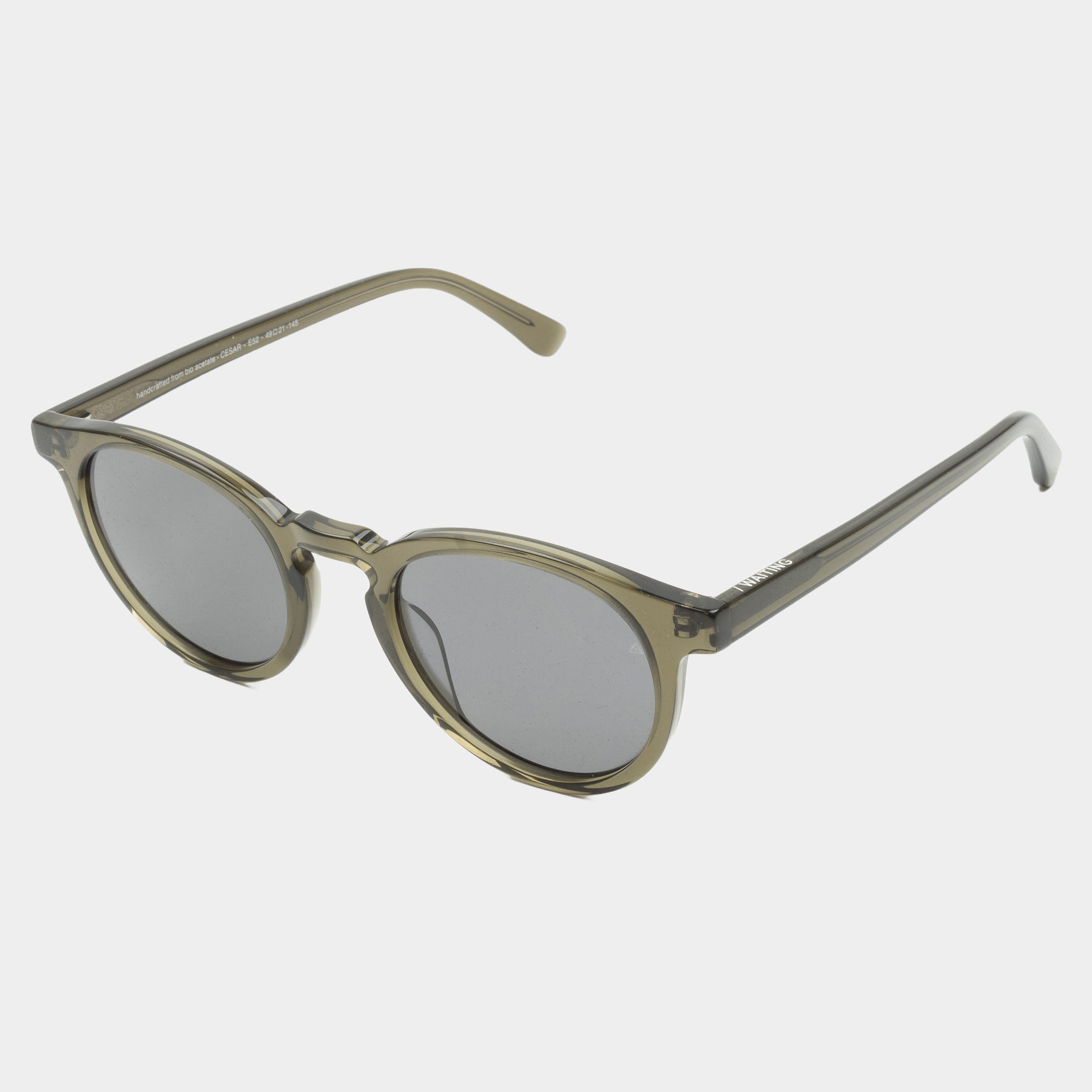 Cesar E52 Sunglasses - Olive & Black Polarized Lens
