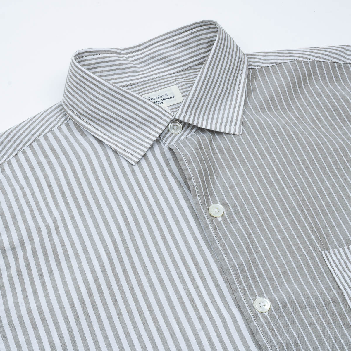 Patch MC Shirt - Army Green/White