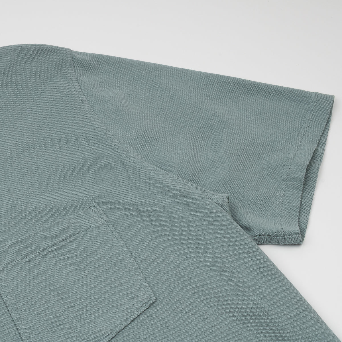 Pique Knitted Polo - Celadon