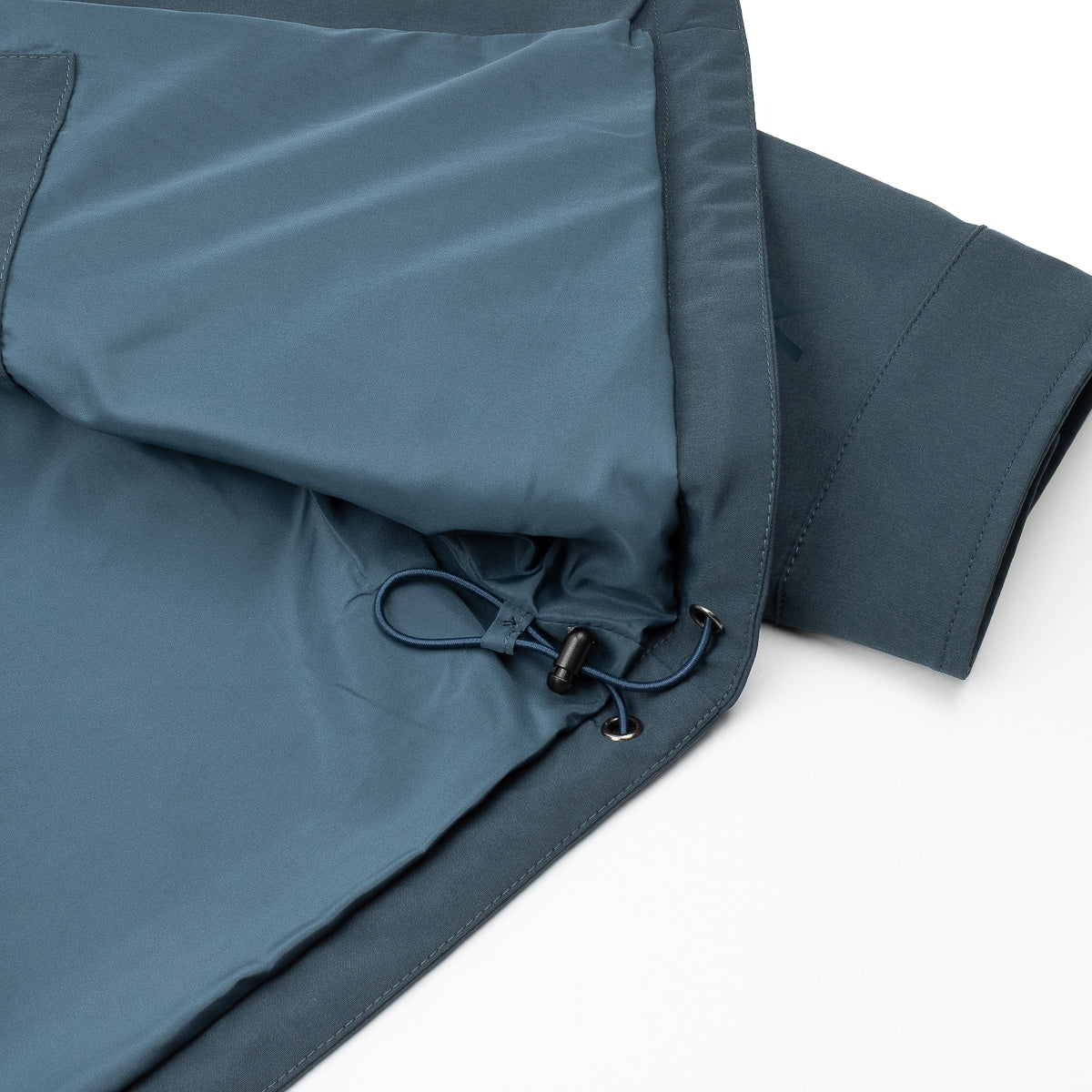 Zip Up Crinkle Jacket - Vintage Blue