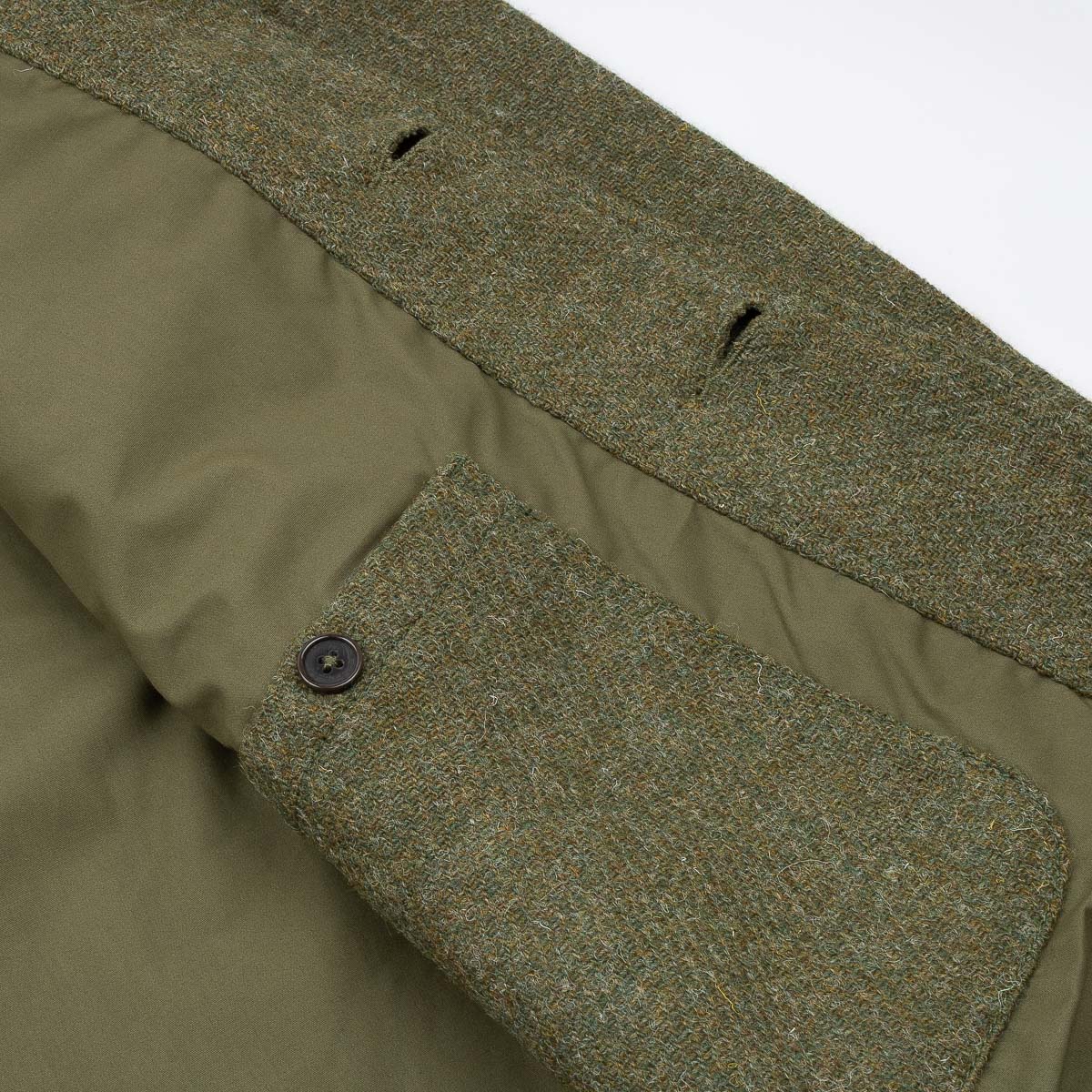 Bakers C Jacket - Green Harris Tweed