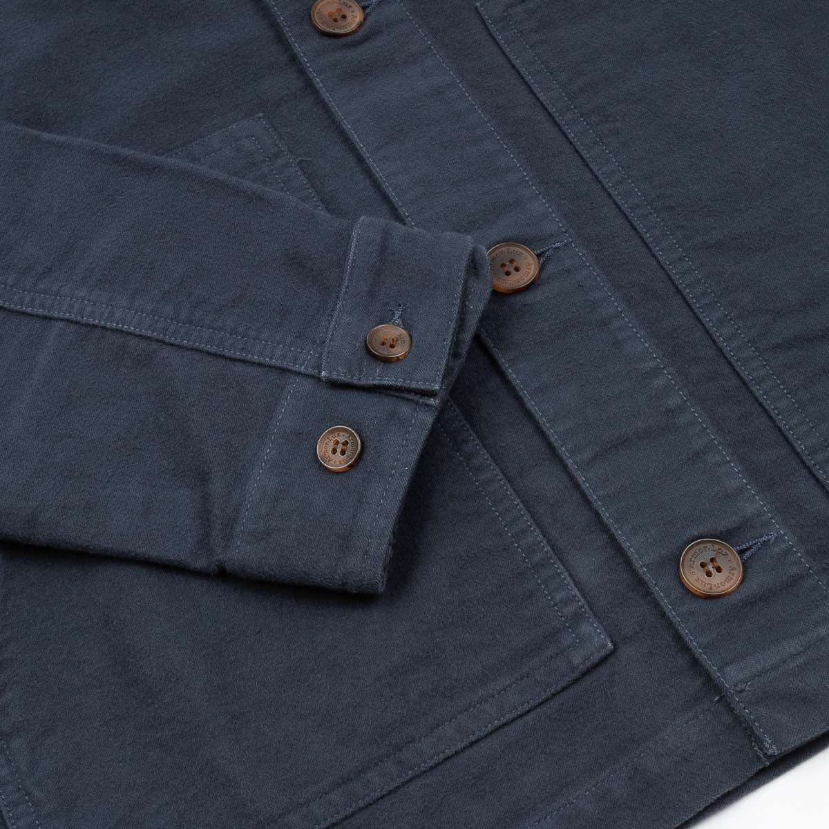 Fisherman Jacket - Tornade Blue Moleskin