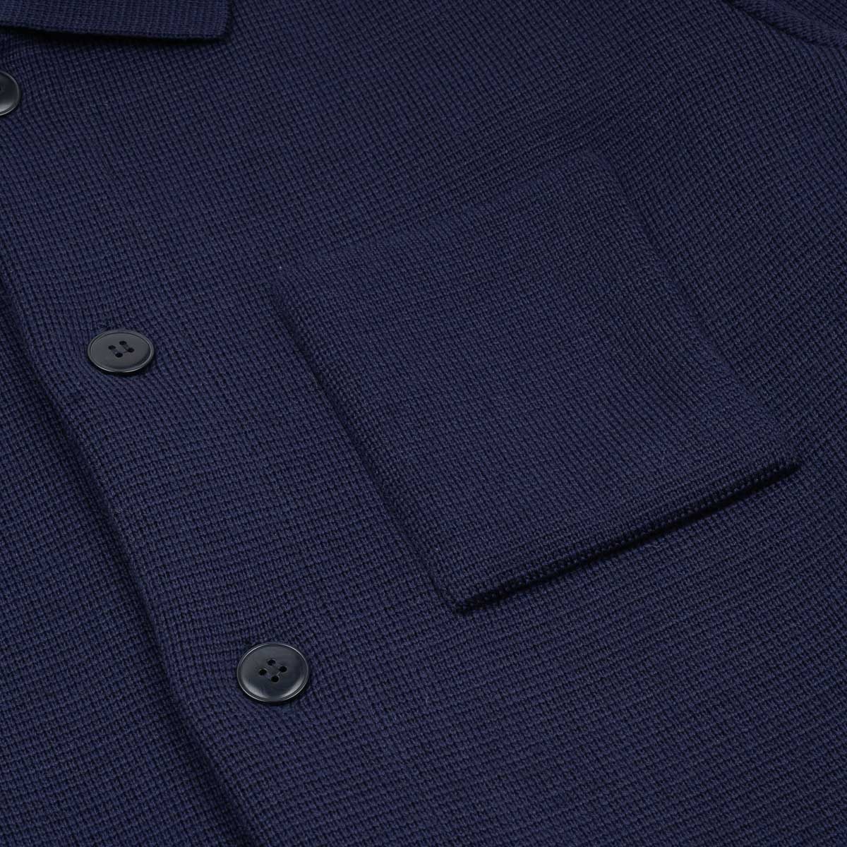 Guino Heavyweight Work Cardigan - Navy