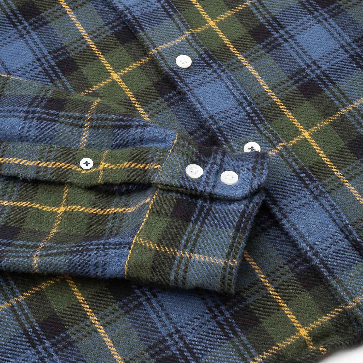 Paul Shirt 11025 - Indigo & Green #02