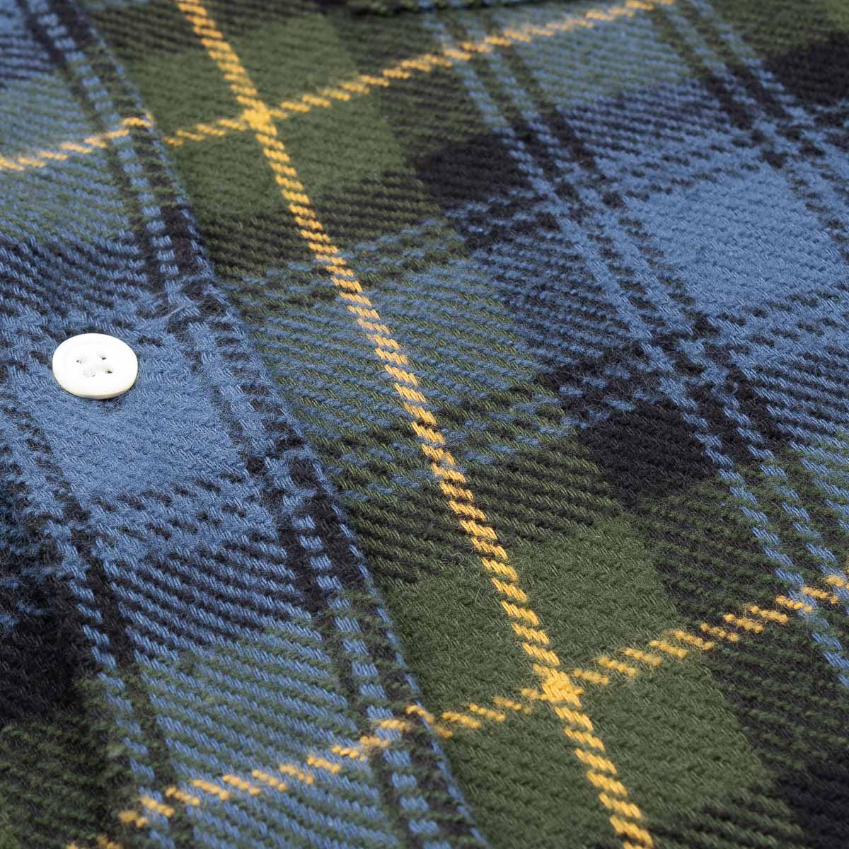 Paul Shirt 11025 - Indigo & Green #02