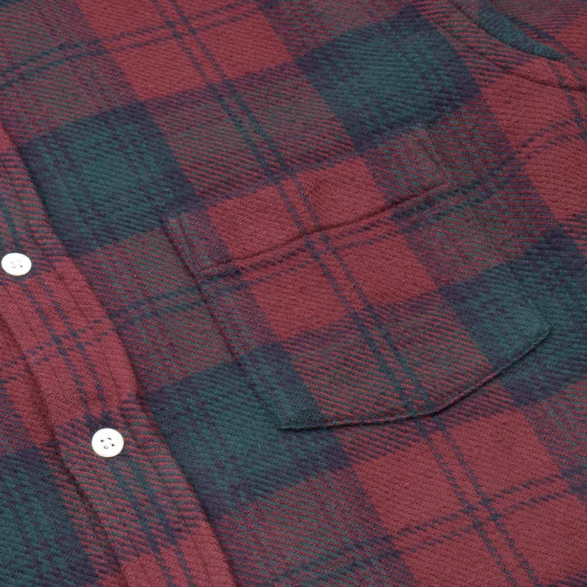 Paul Shirt 11025 - Wine & Green #01