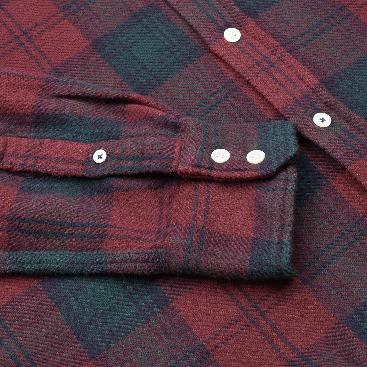 Paul Shirt 11025 - Wine & Green #01