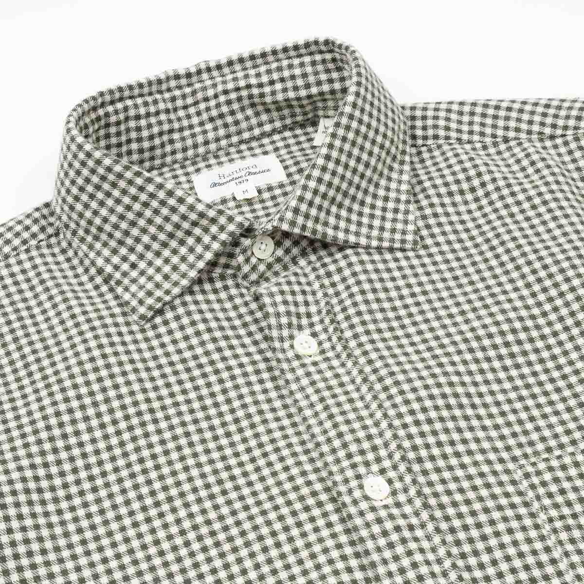 Paul Shirt 11017 - Green & Ivory #03