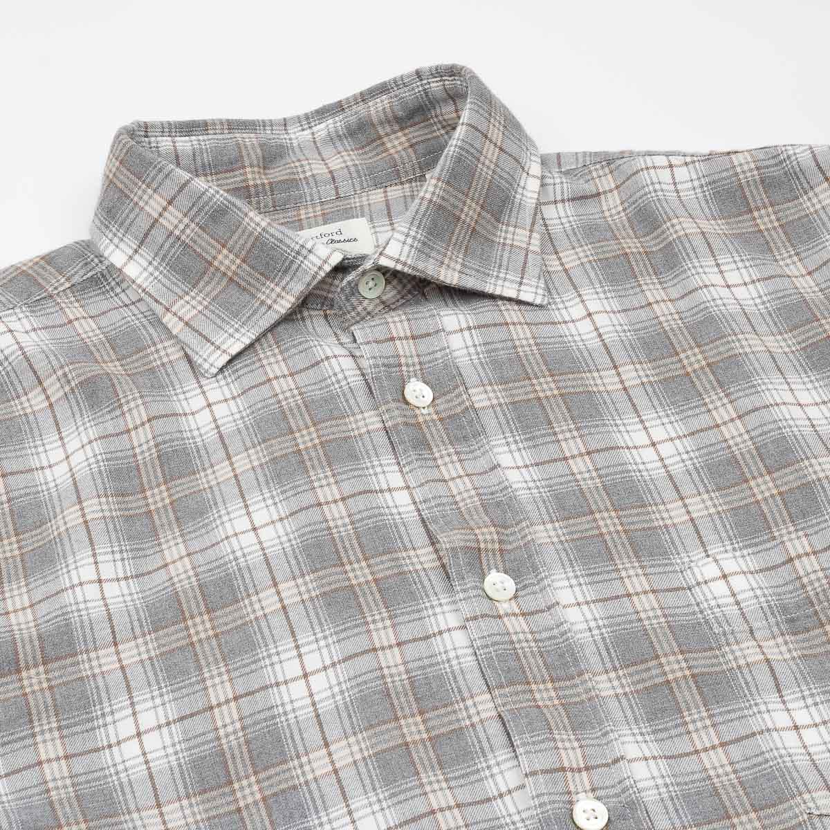 Paul Shirt 11022 - Grey & Natural #01