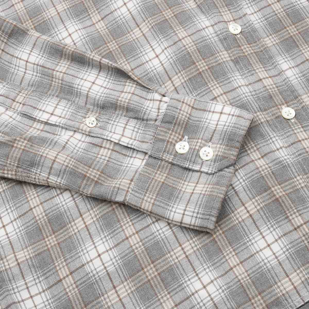 Paul Shirt 11022 - Grey & Natural #01