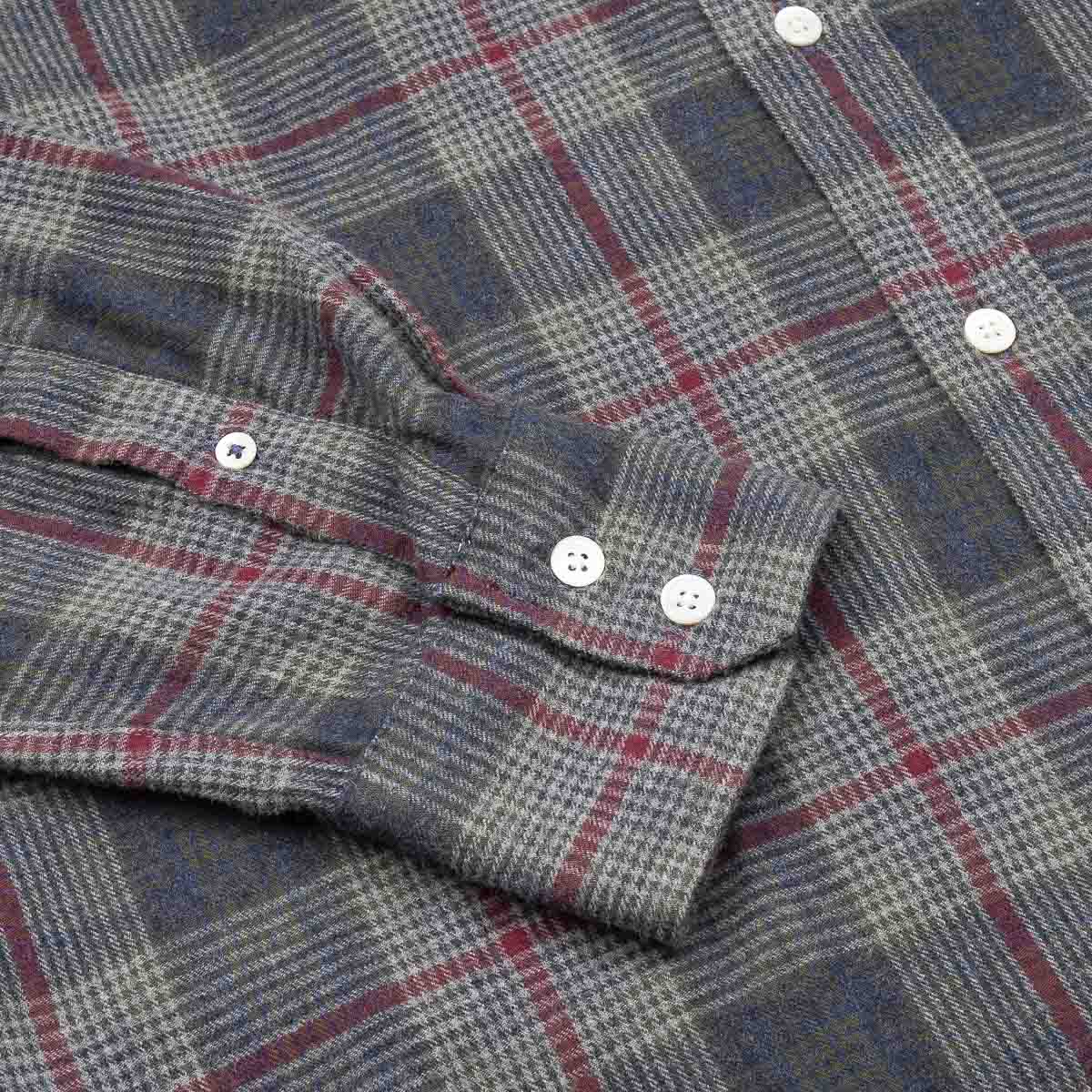 Paul Shirt 11020 - Green & Wine & Blue #02