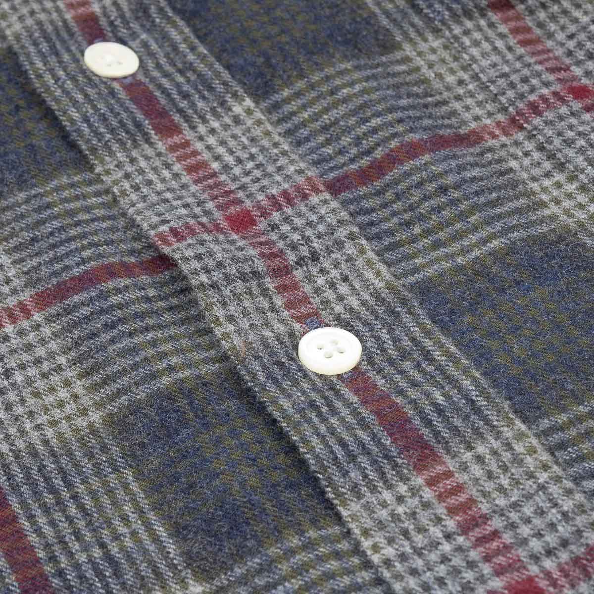 Paul Shirt 11020 - Green & Wine & Blue #02
