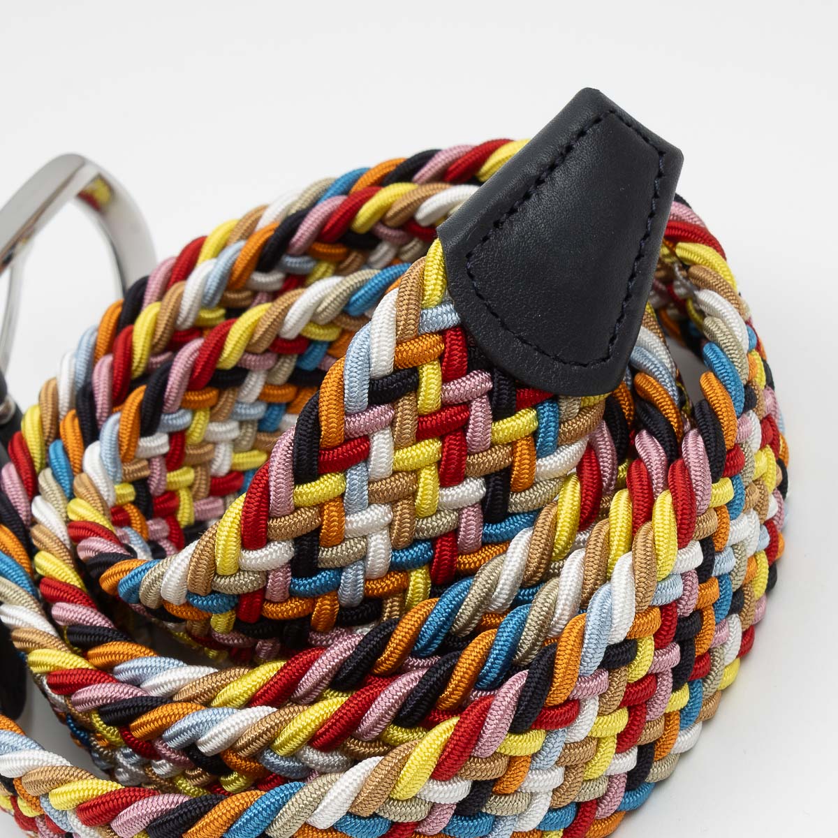 Belt - Bright Multi Woven Elasticated