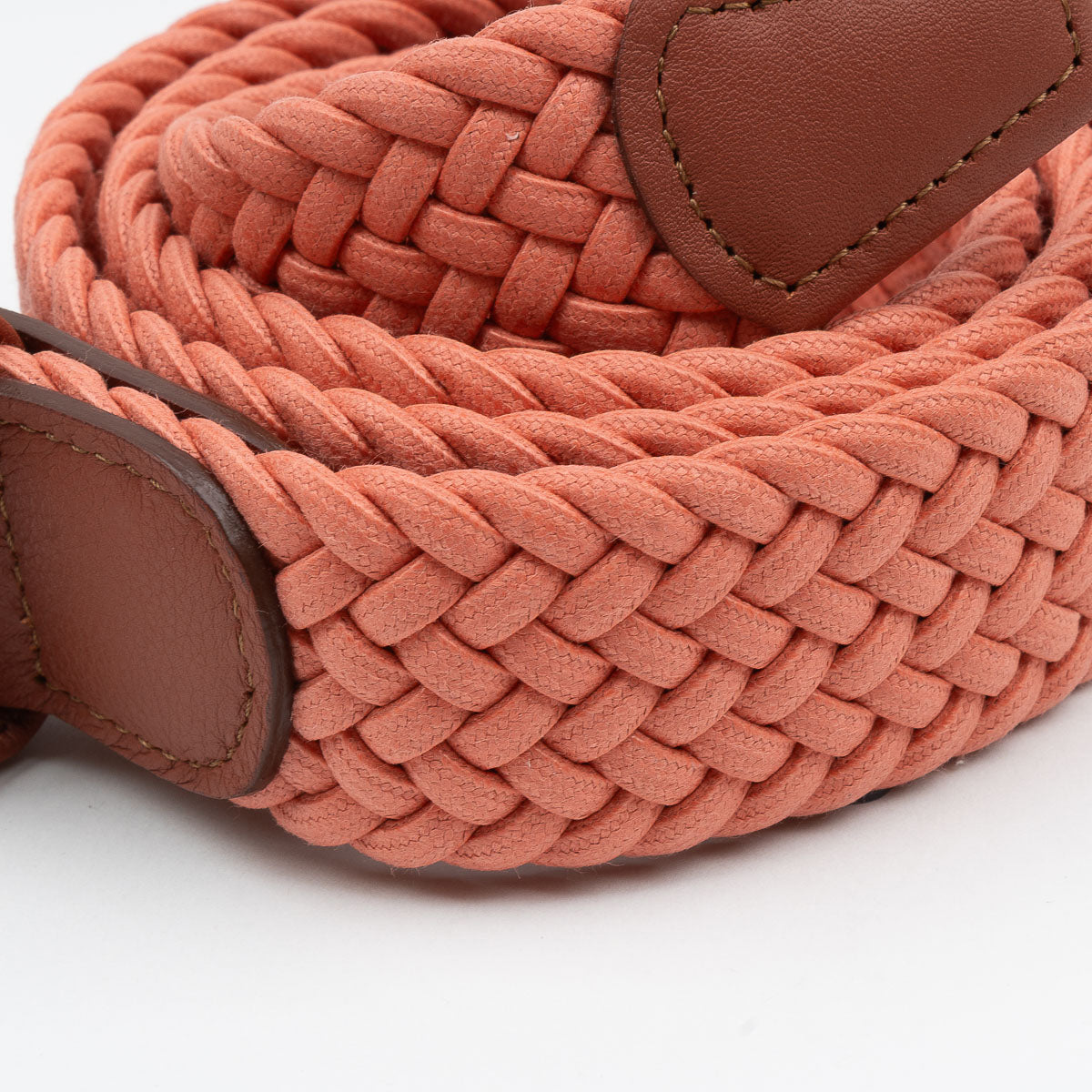 Belt - Coral Large Woven Elasticated