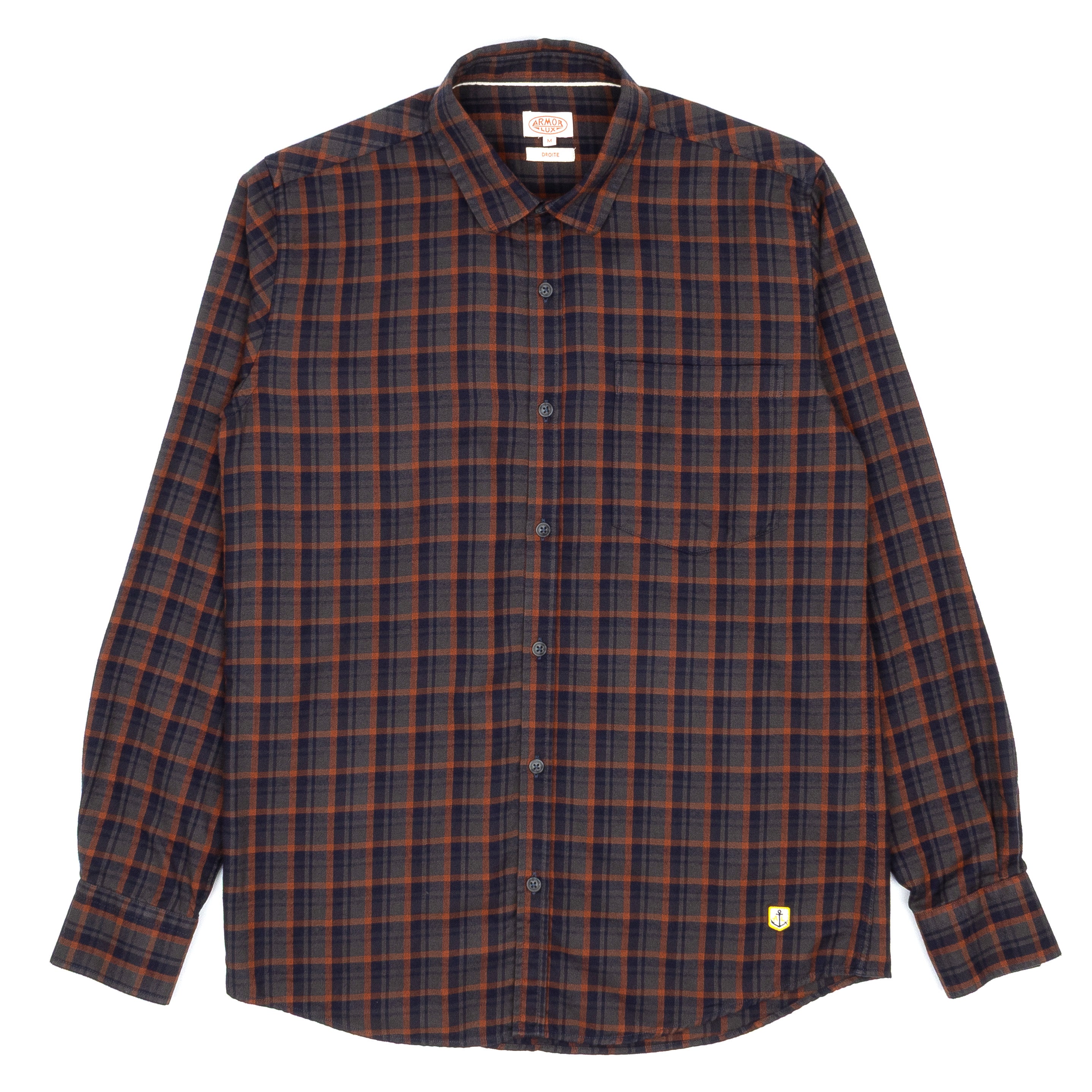 Soft Collar Check Shirt - Ketchup