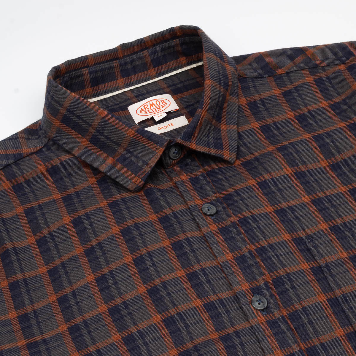 Soft Collar Check Shirt - Ketchup