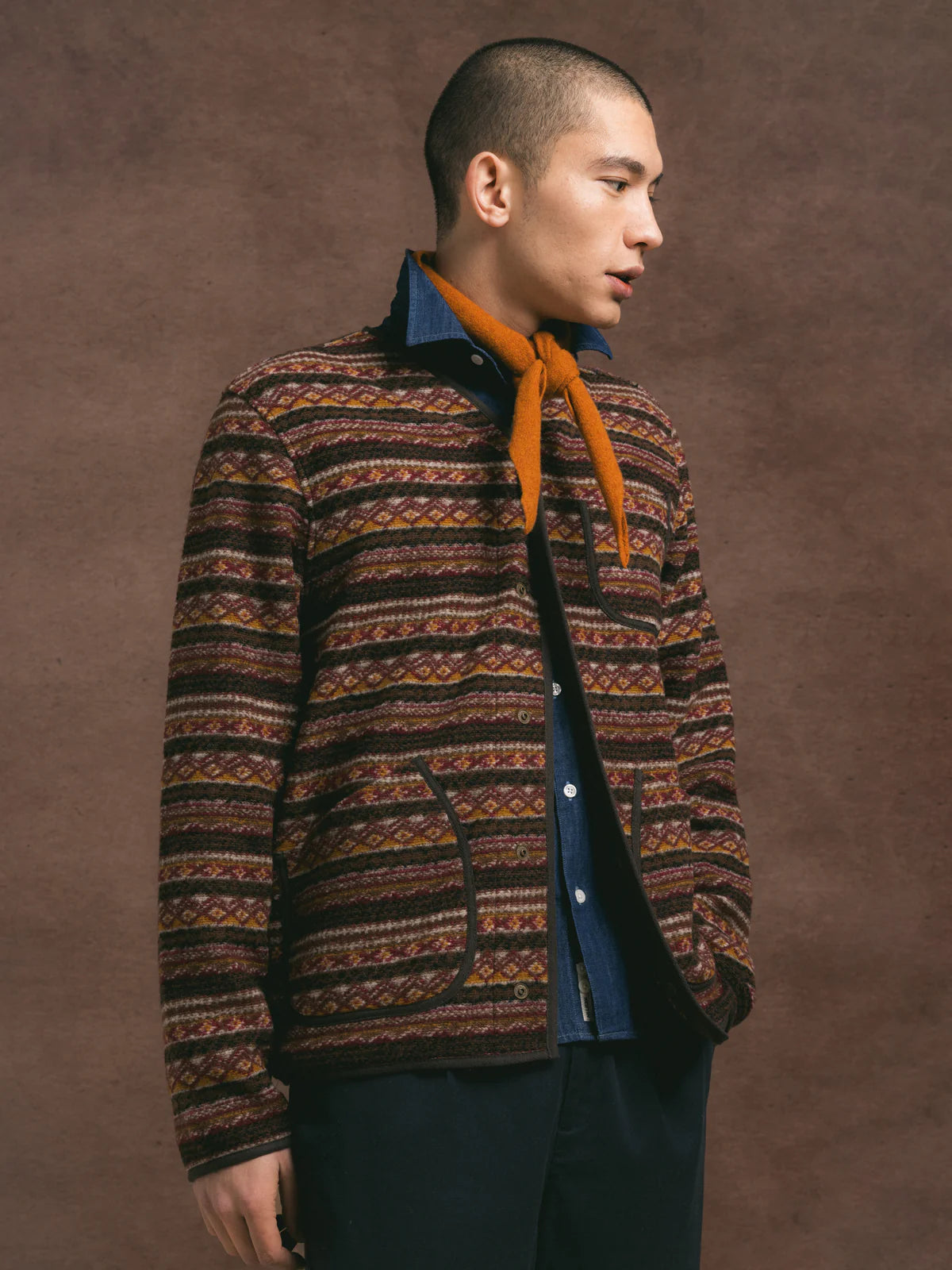 Alva Bandana - Orange Lambswool
