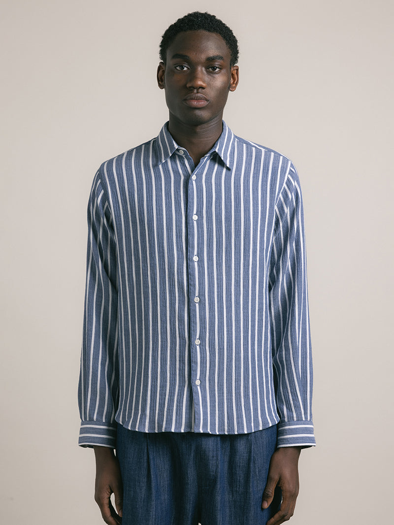 Dirleton Shirt - Denim Stripe