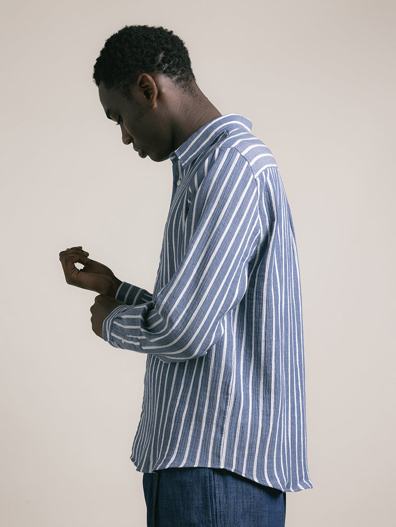 Dirleton Shirt - Denim Stripe