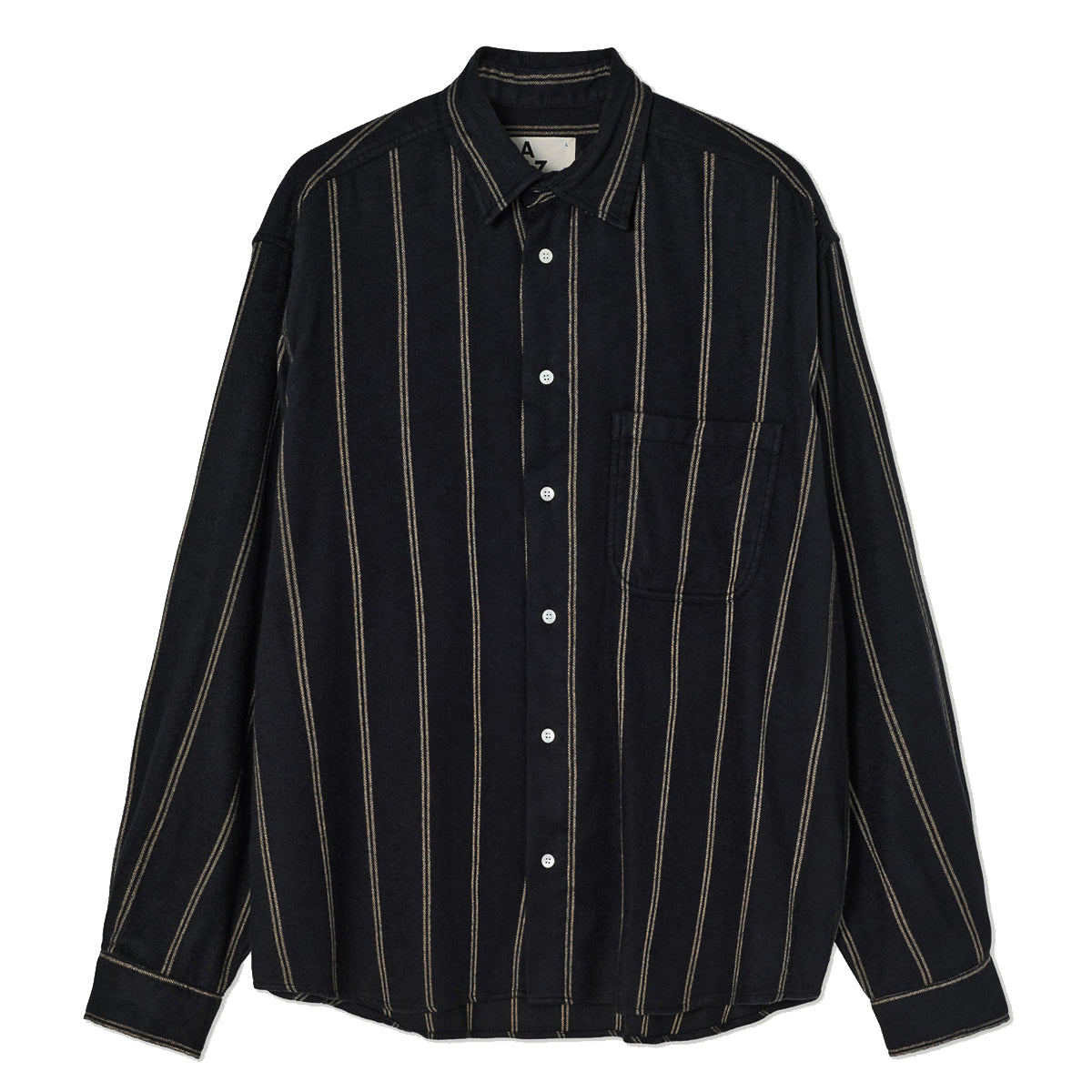 Carvalho Baggy Oversized Shirt - Black/Ecru Stripes