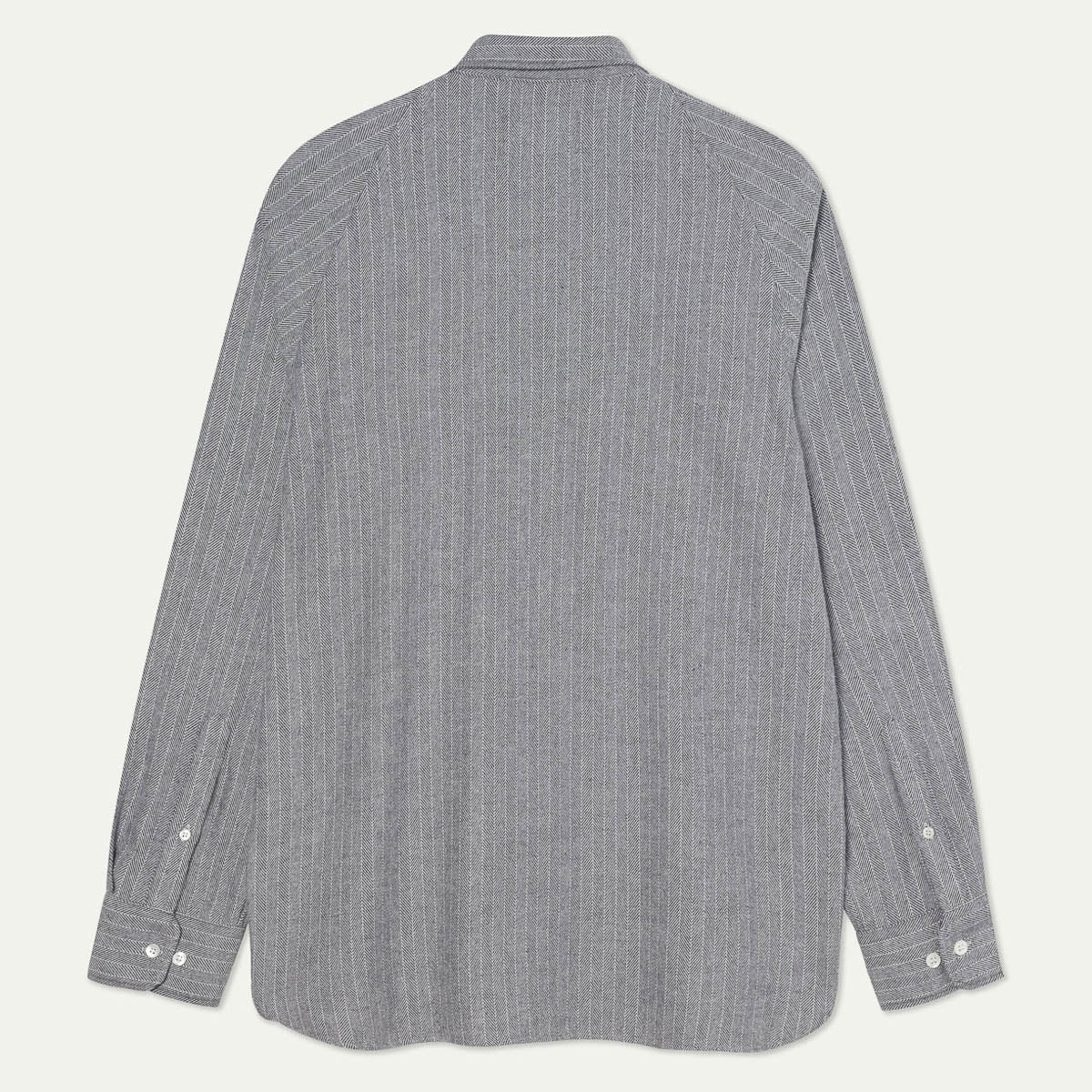 Mirra Raglan Sleeve Shirt - Graphite Herringbone