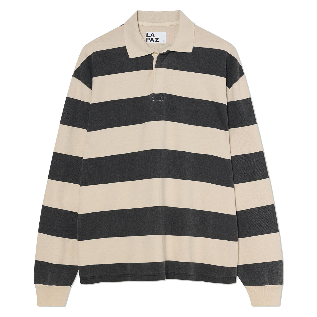 Sequeira Longsleeve Polo - Black/Bege
