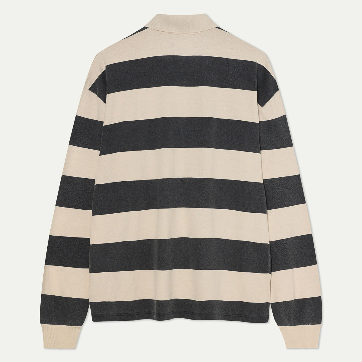 Sequeira Longsleeve Polo - Black/Bege