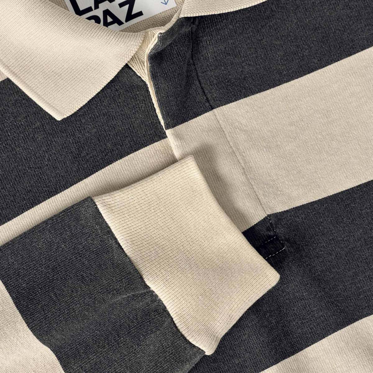 Sequeira Longsleeve Polo - Black/Bege