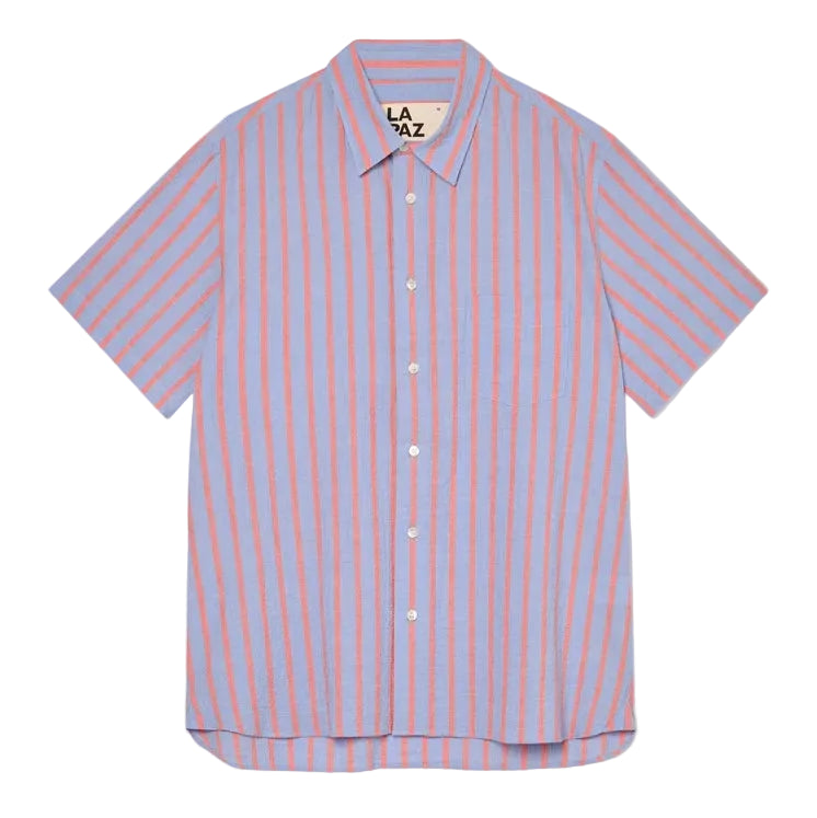 Alegre Printed Pattern Shirt - Sunrise/Wind Blue Stripes