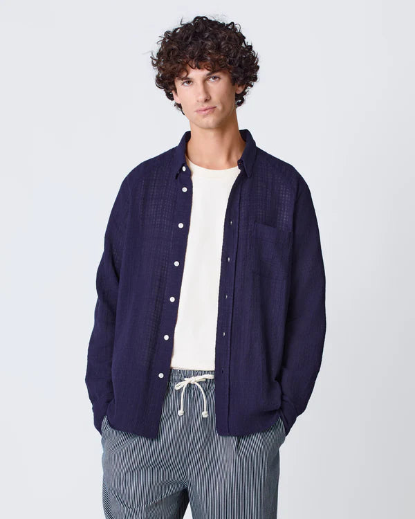 Mirra Raglan Sleeve Shirt - Dark Navy