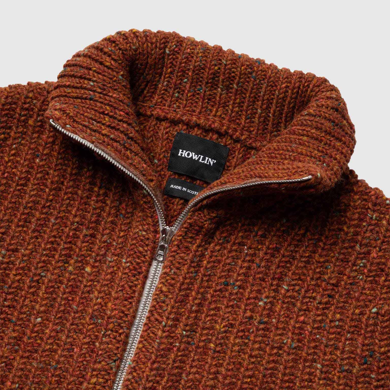 Loose Ends Chunky Zip Knit - Mars