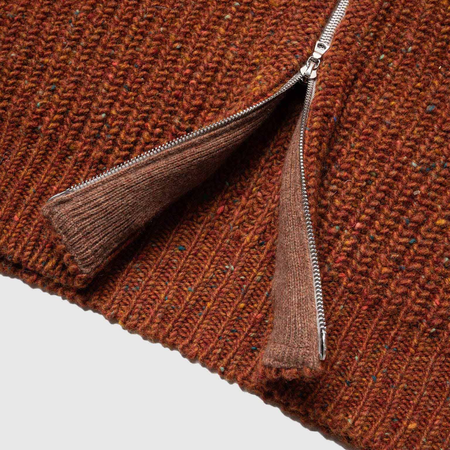 Loose Ends Chunky Zip Knit - Mars