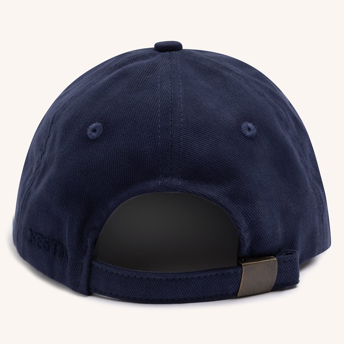 Leuchars Cap - Ink Navy Embroidered Twill 250g