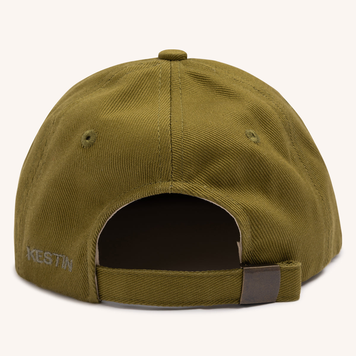 Leuchars Cap - Light Olive Embroidered Twill