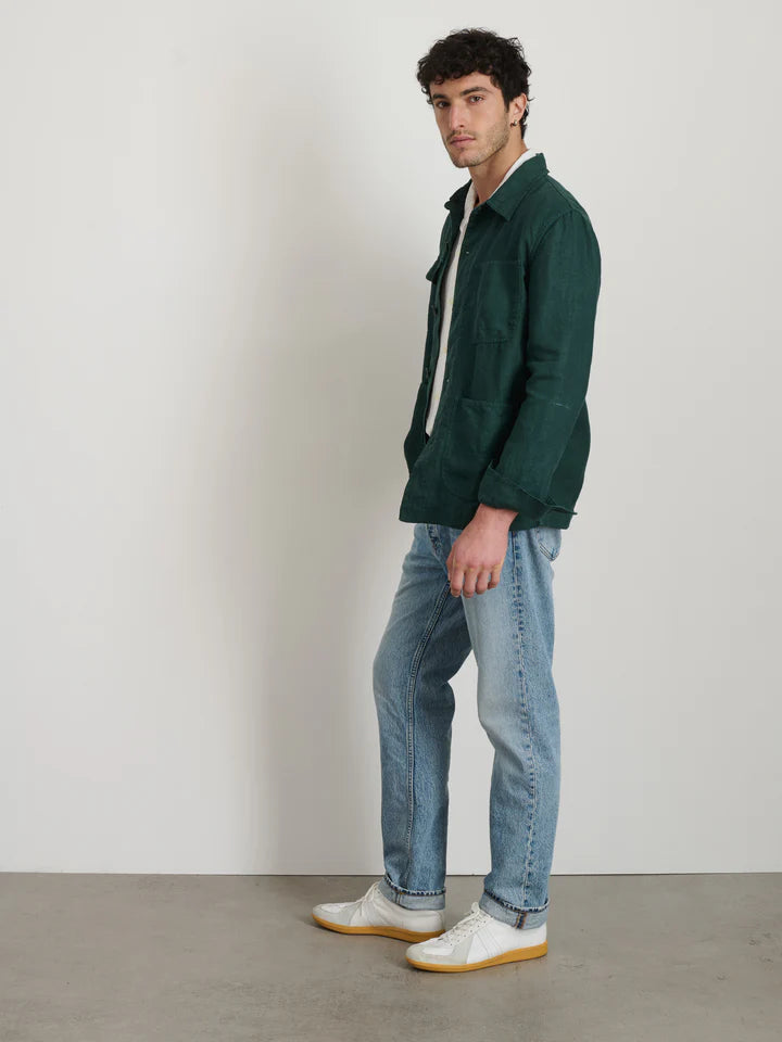 Linen Work Jacket - Pine Grove