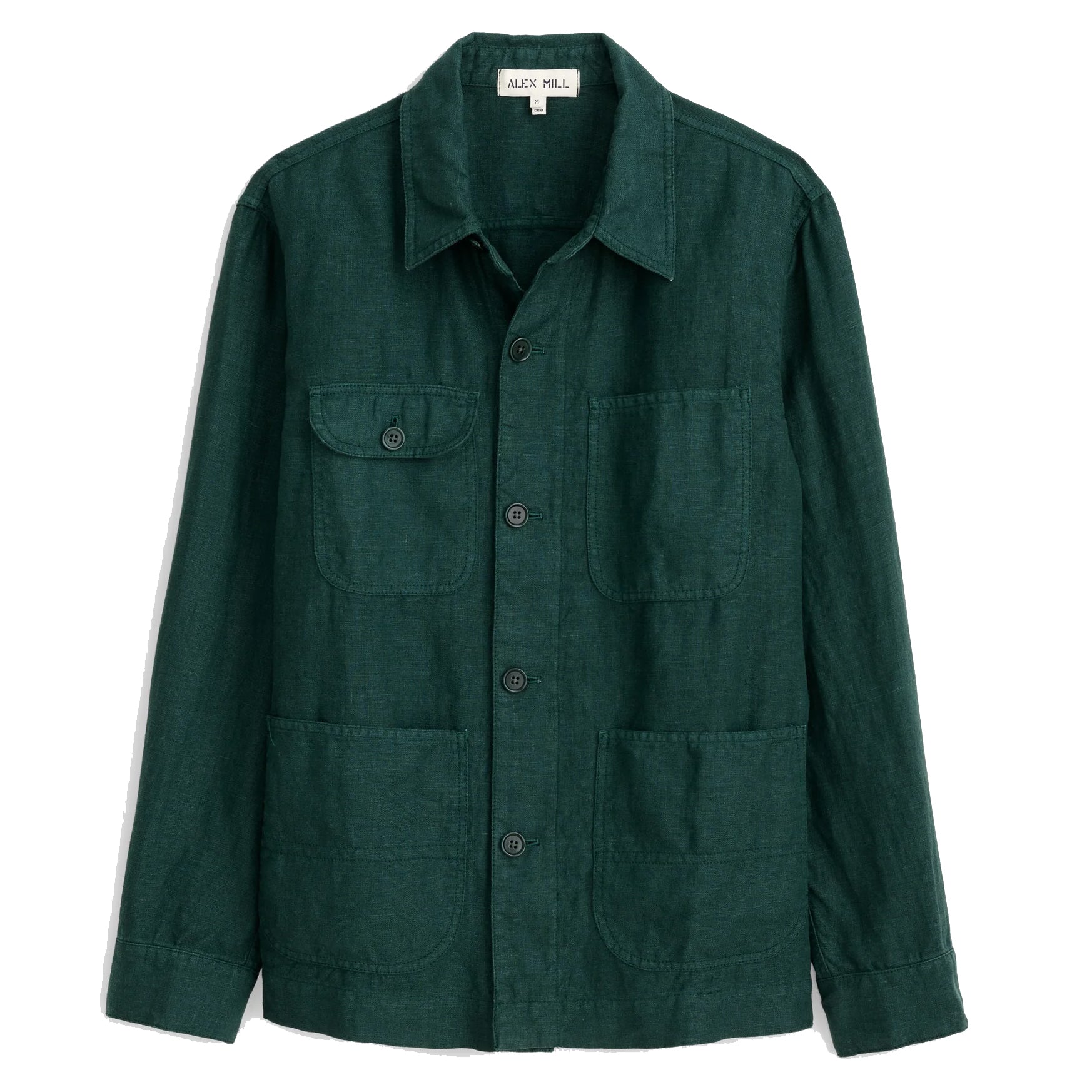 Linen Work Jacket - Pine Grove